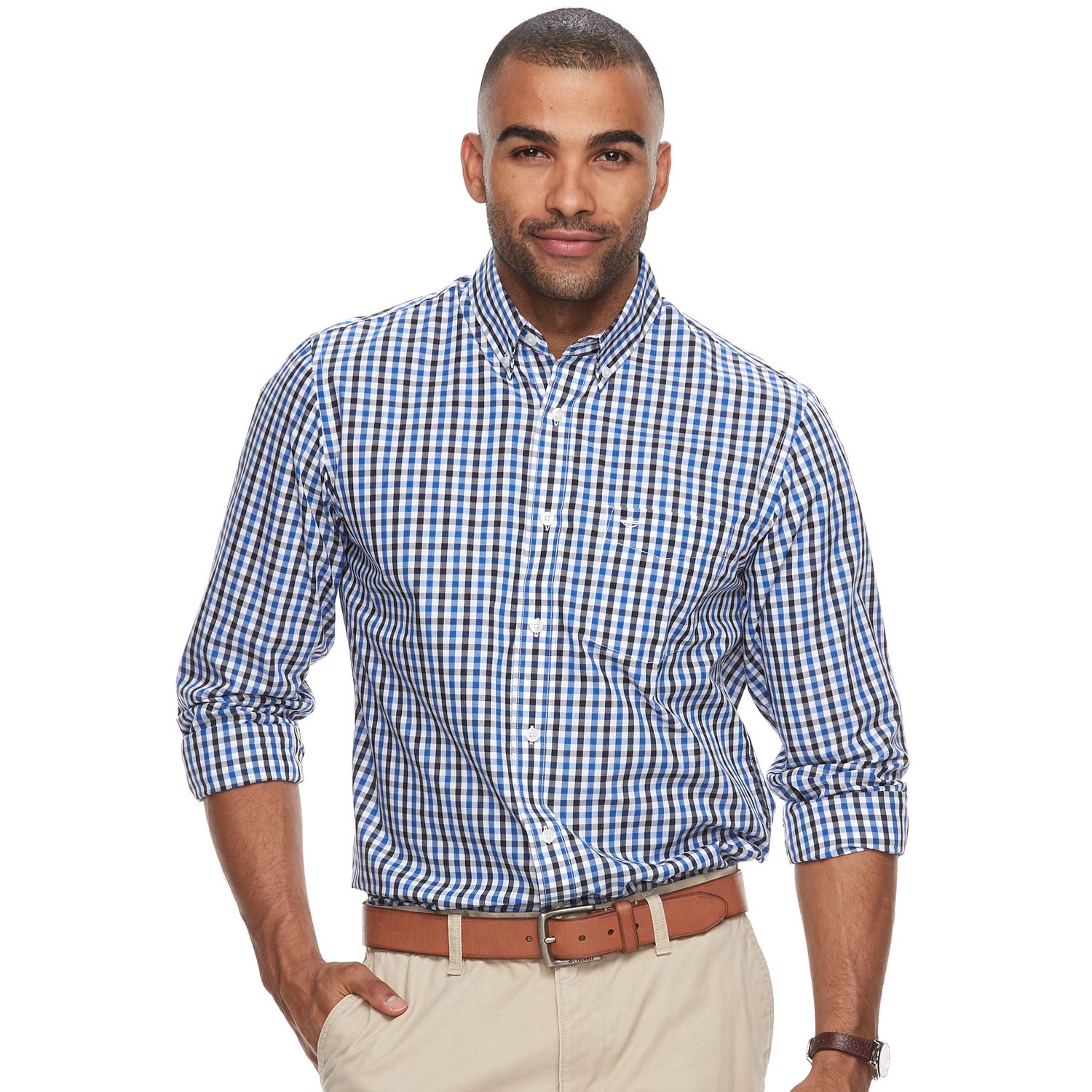 Classic-Fit Wrinkle-Free Button-Down Shirt